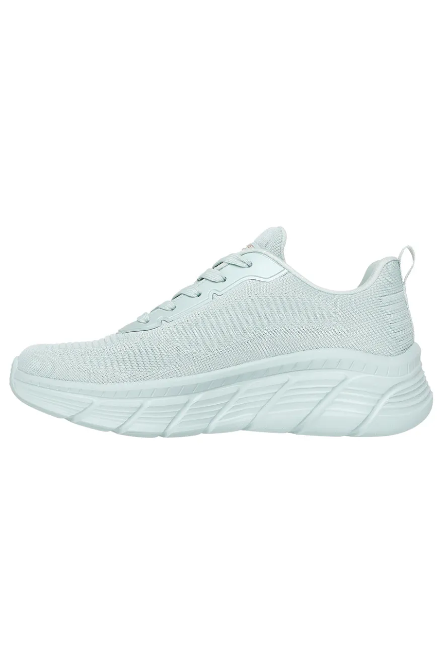 Sneakers verde salvia in knit con Memory Foam Skechers Bobs B Flex Hi Flying Hi