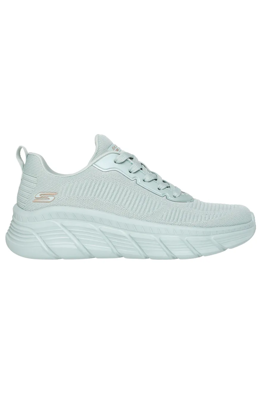 Sneakers verde salvia in knit con Memory Foam Skechers Bobs B Flex Hi Flying Hi