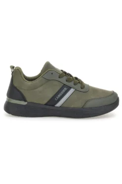 Sneakers verdi con inserti neri e suola flessibile Canguro CA1241