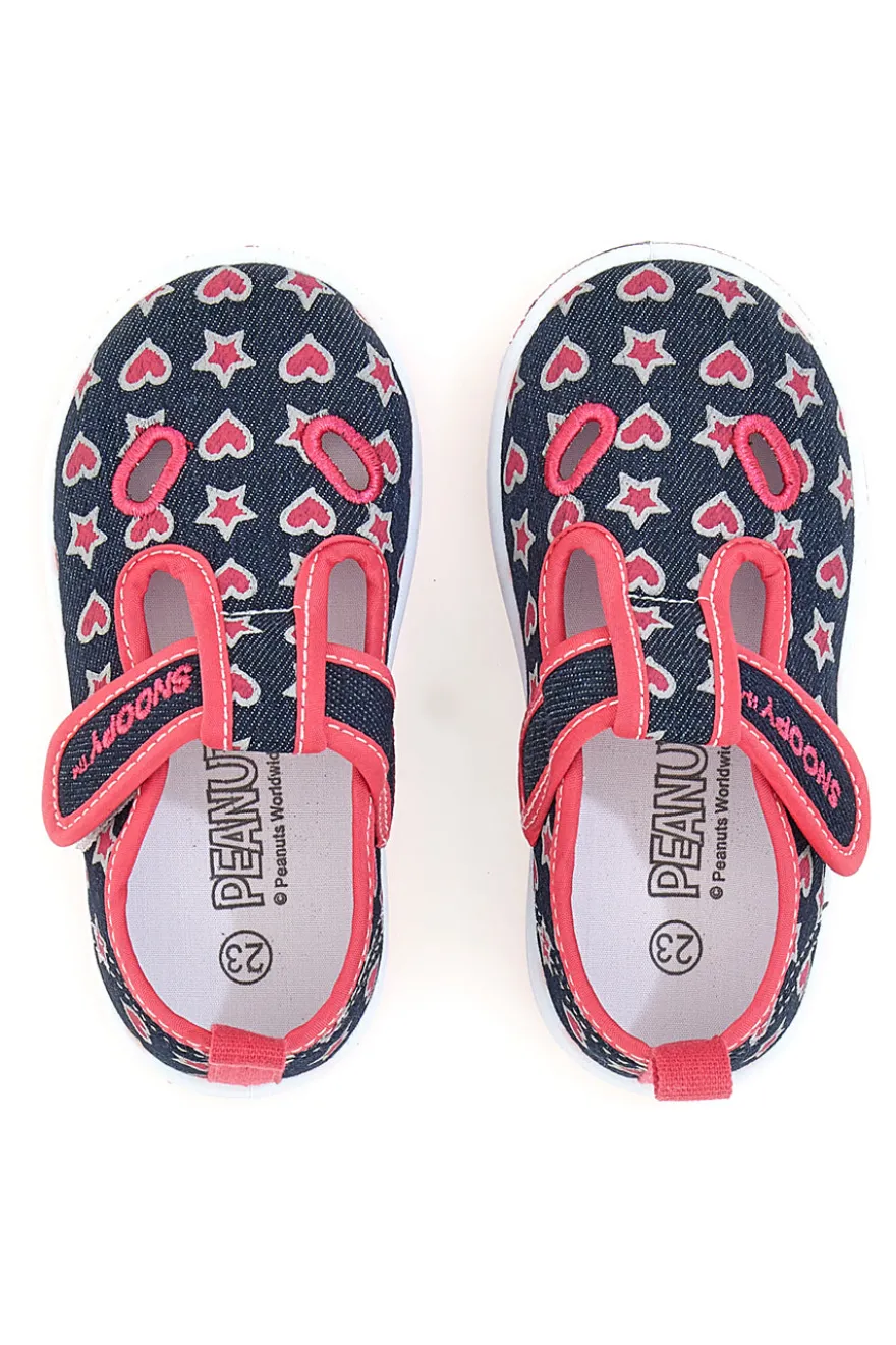 Snoopy First Steps Schuhe 22161111 Blau und Fuchsia