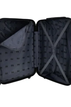 Starrer weißer kleiner Rollkoffer 4 Räder Prima riga PR168/P