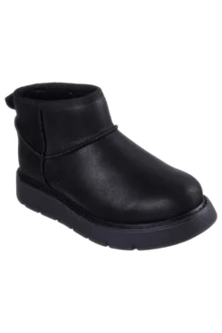 Stivaletti alla caviglia neri con pelo Skechers Keepsakes Lite - Snowbird
