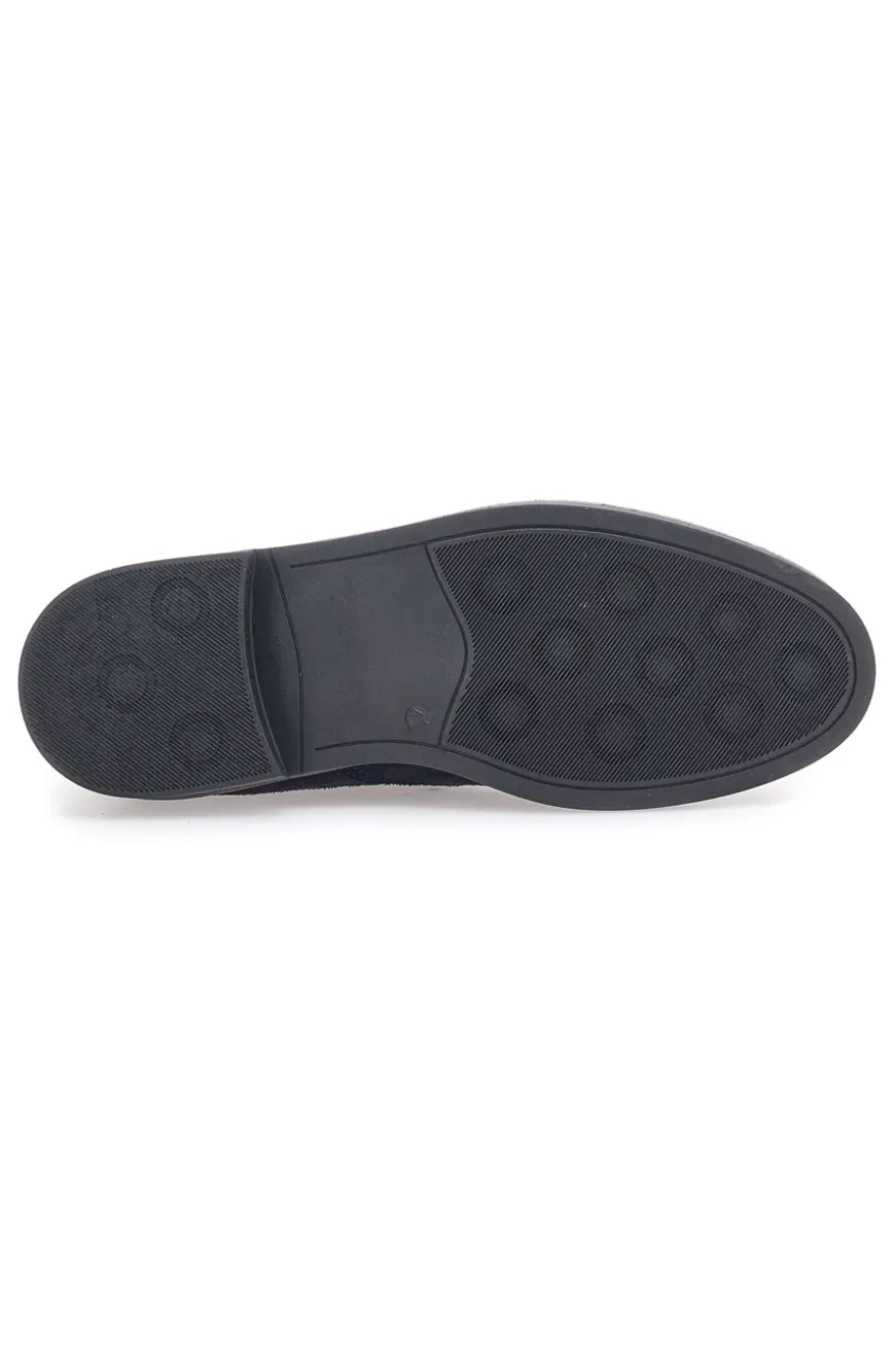 Stivaletti Beatles Blu in Pelle Scamosciata Longford 09