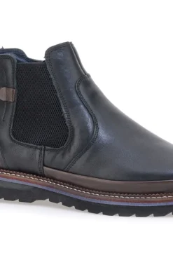 Stivaletti Beatles Chelsea boots marroni e neri in vera pelle con fondo carrarmato Pittarello Eco 252480052