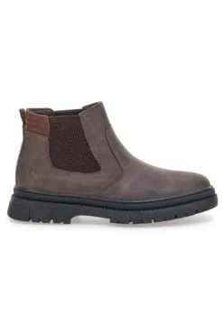Stivaletti Beatles marroni con inserti elastici Canguro CA877
