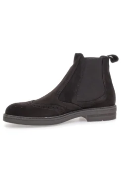 Stivaletti Beatles marroni in camoscio con lavorazione brogue Pittarello 44