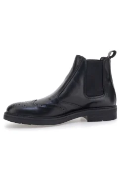 Stivaletti Beatles neri in pelle stile inglese con coda di rondine Pittarello 10