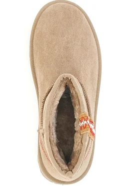 Stivaletti Beige Con Pelo e Flatform ME&ME 002