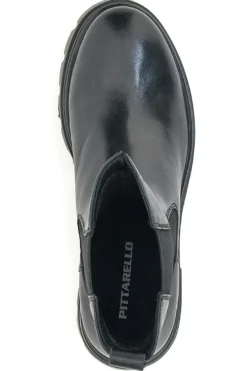 Stivaletti Chelsea Boots Neri Vera Pelle Pittarello 14110