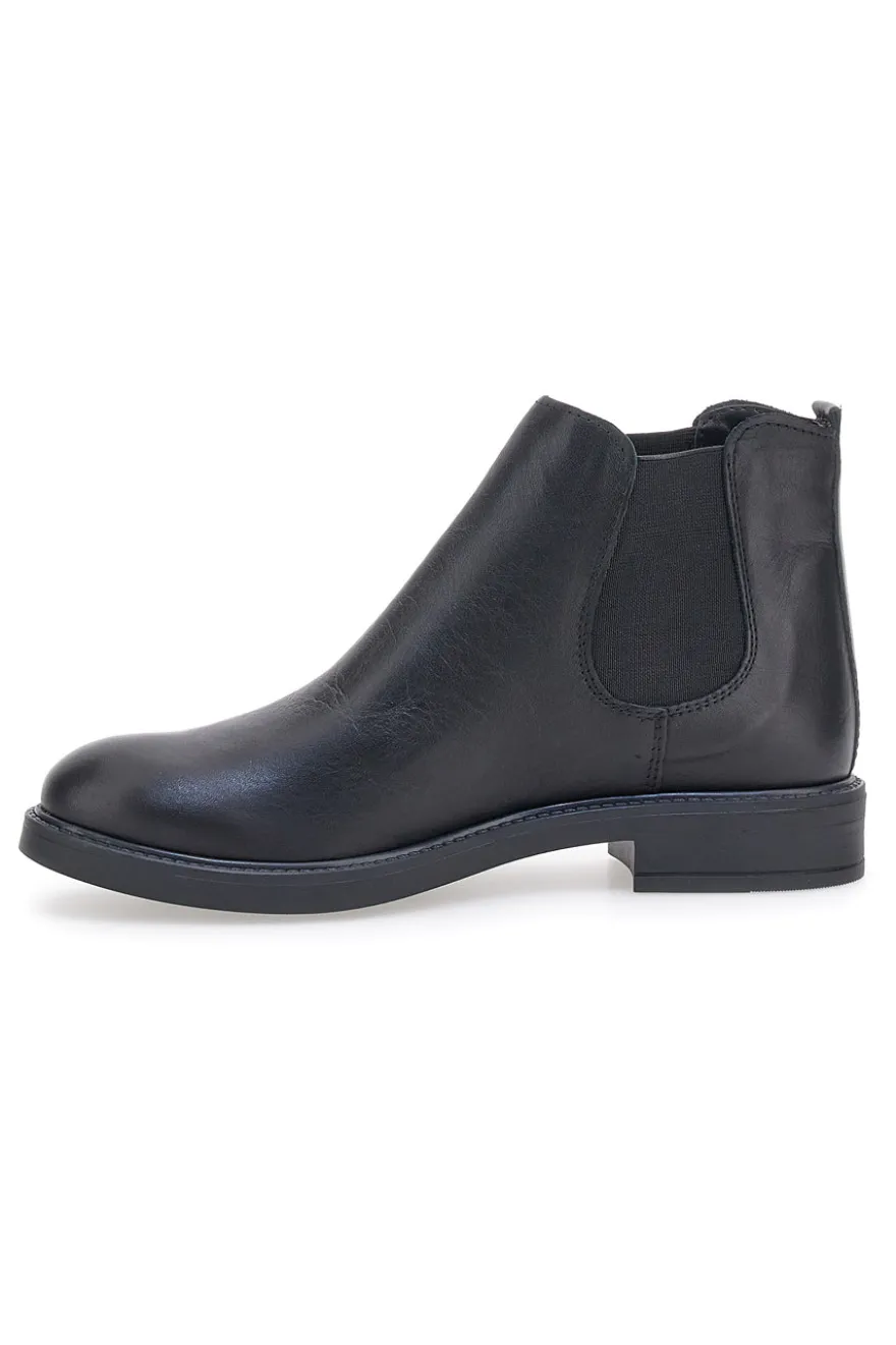 Stivaletti Chelsea Neri In Vera Pelle Pittarello Elite 79