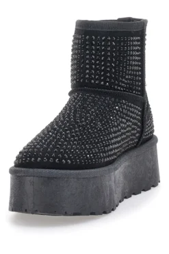 Stivaletti con Strass Neri Pittarello Glam 1302