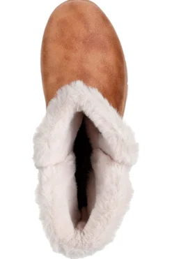 Stivaletti marroni slip-on con pelliccia e Memory Foam Skechers EASY GOING DREAMERS MOVE