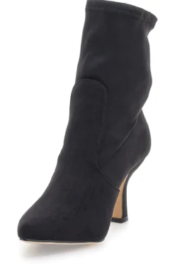 Stivaletti neri a calza con tacco a spillo Le Havre Paris 9001