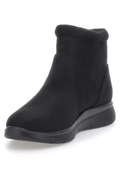 Stivaletti neri comfort con zip laterale e soletta morbida Plocadi MINA2700
