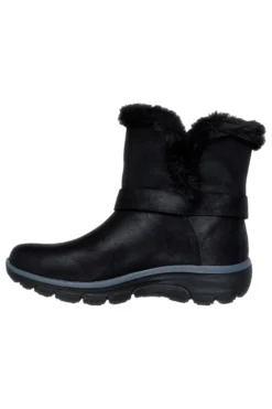 Stivaletti neri con pelliccia vegan waterproof Skechers Easy Going Dreamers Move