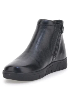 Stivaletti neri con zip e memory foam Pittarello 22152