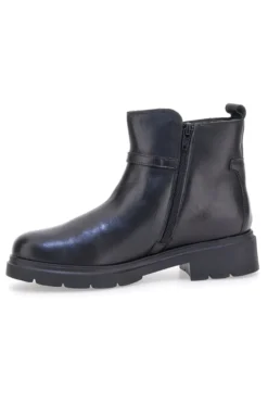 Stivaletti neri in pelle con morsetto Pittarello Class 849240