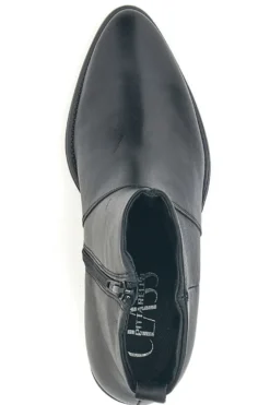 Stivaletti neri in pelle con tacco medio Pittarello Class 865040