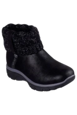 Stivaletti neri slip-on con Memory Foam Skechers EASY GOING COZY WEATHER 2