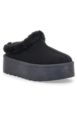 Stivaletti Pantofole con Pelo Nere Pittarello Love 1913