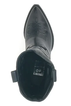 Stivaletti Texani Neri Con Tomaia Ricamata Made in Italy PITTARELLO LOVE TEX901RN