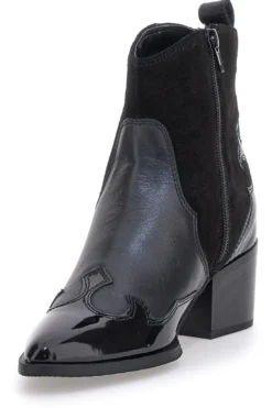 Stivaletti Texani Neri In Vera Pelle PITTARELLO GLAM 54265