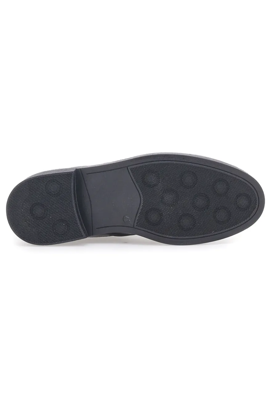 Stivaletto Beatles Vera Pelle Nero Longford 09