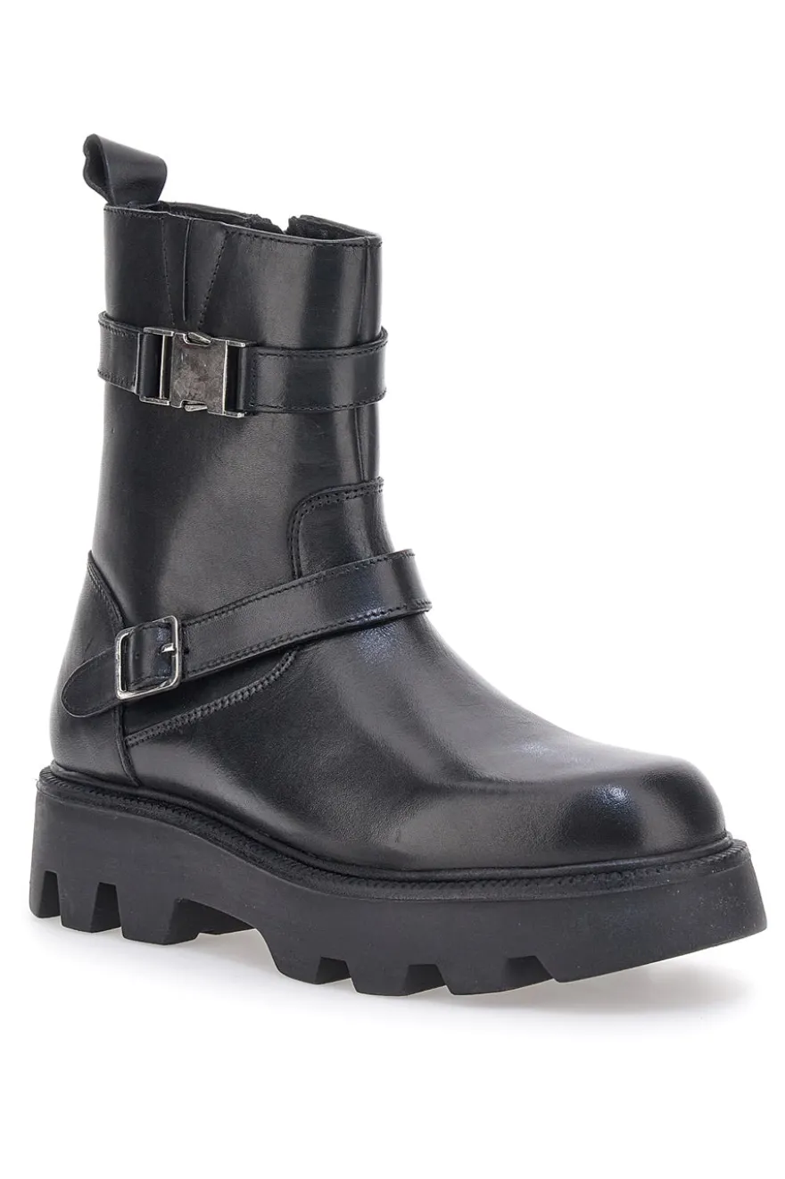 Stivaletto Biker Vera Pelle Pittarello Rock 6654