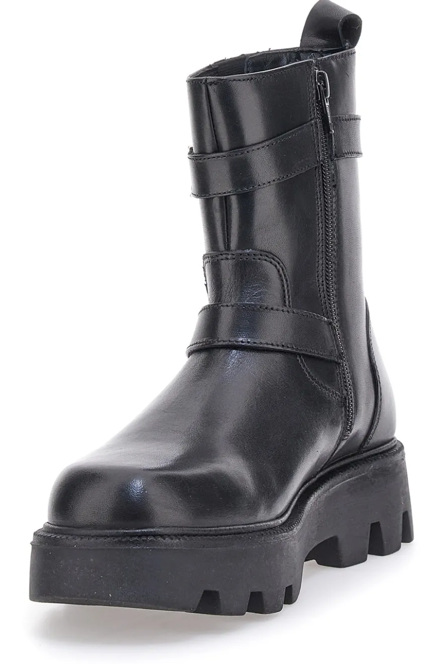 Stivaletto Biker Vera Pelle Pittarello Rock 6654