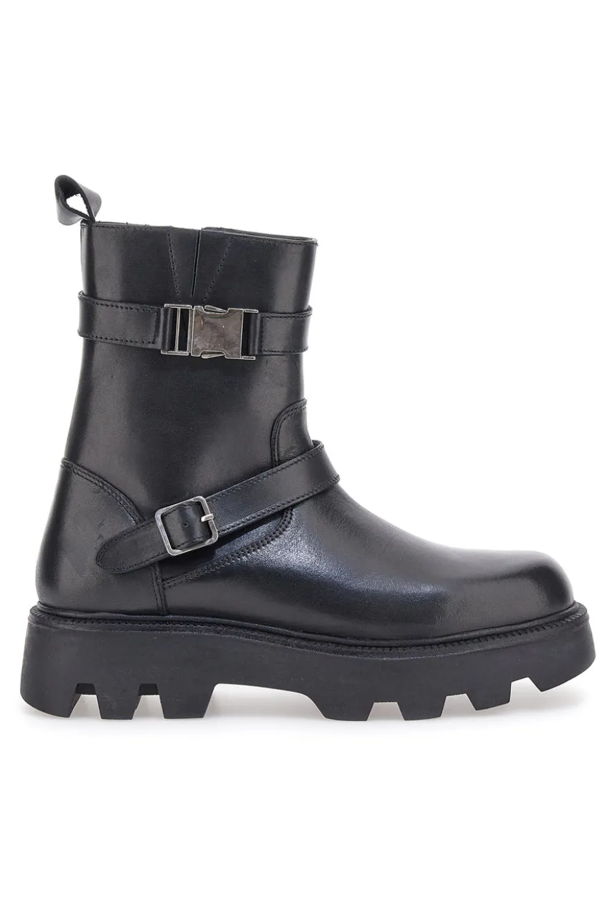 Stivaletto Biker Vera Pelle Pittarello Rock 6654