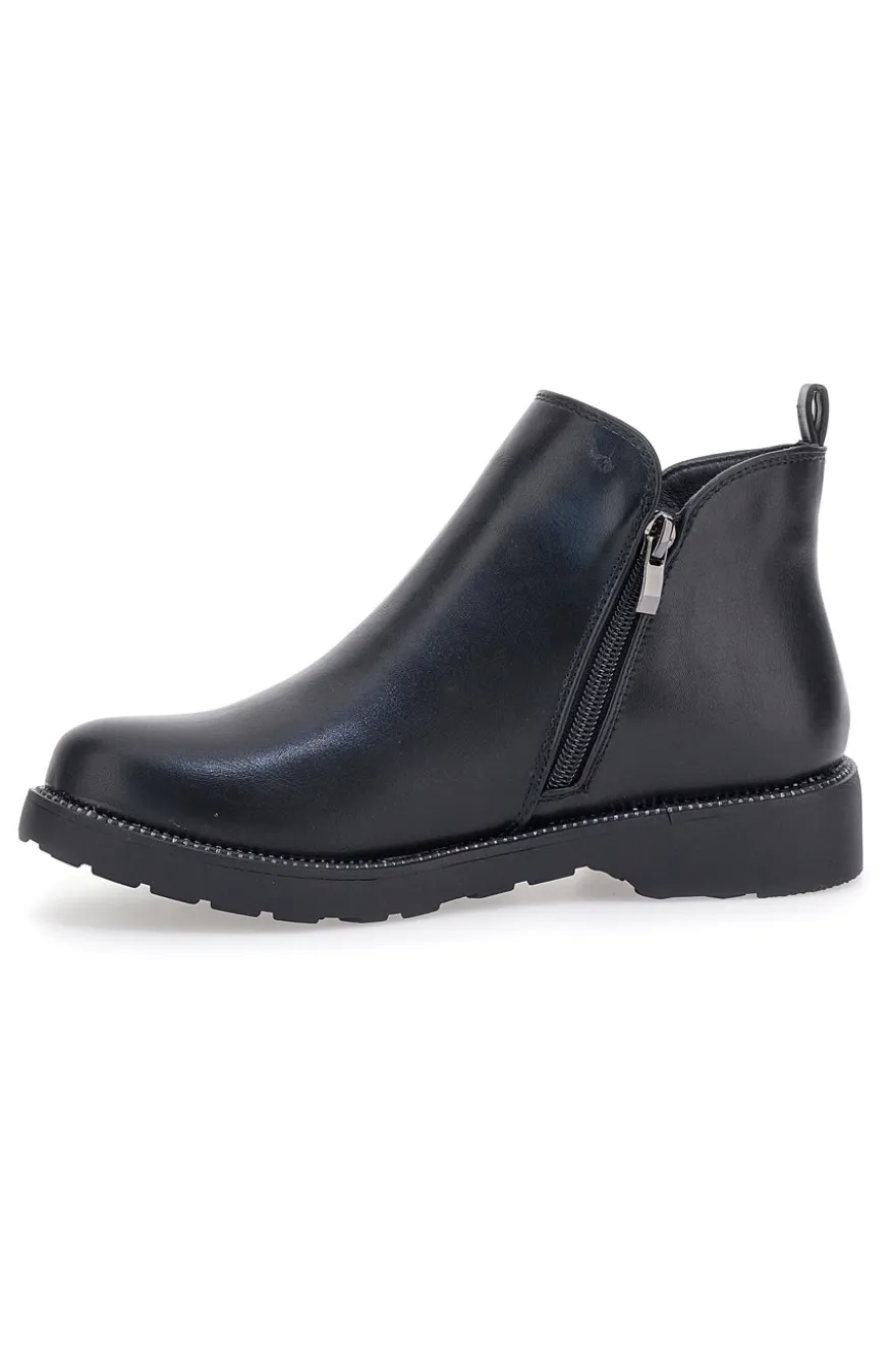 Stivaletto nero con inserti metallici ME & ME 1214