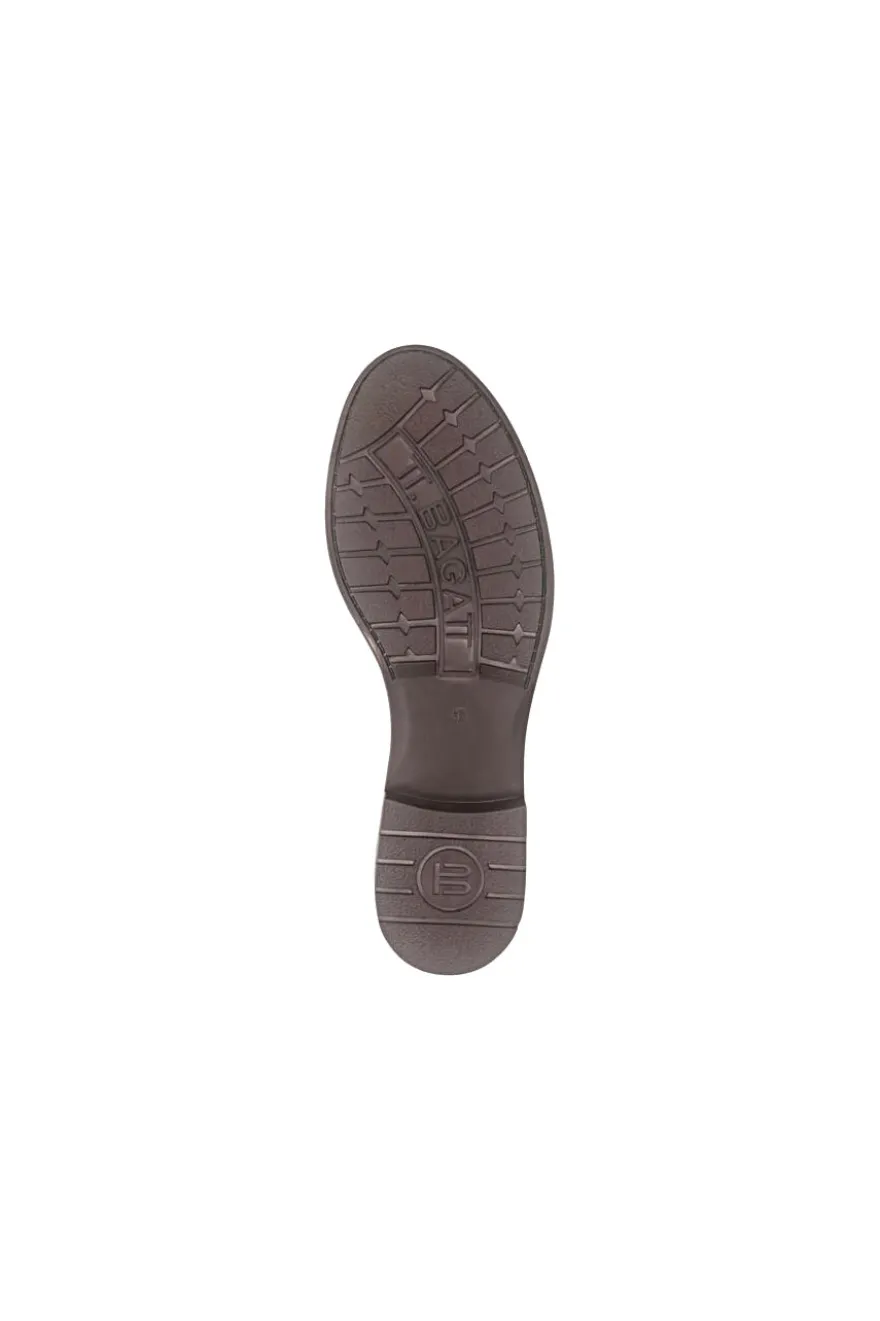 Stivali alti marroni in pelle caldi con zip Bagatt D11AFS3J4000