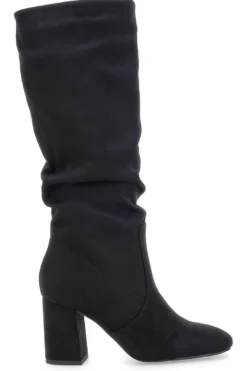Stivali neri al ginocchio con tacco e gambale morbido Pittarello Capsule BT2140004