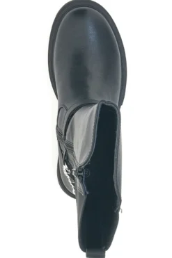 Stivali neri con catena decorativa Pitt kids SKBS1117