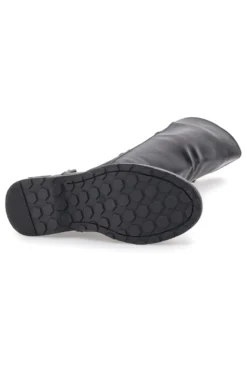 Stivali neri con fibbia laterale e fascia elastica ME & ME 3003