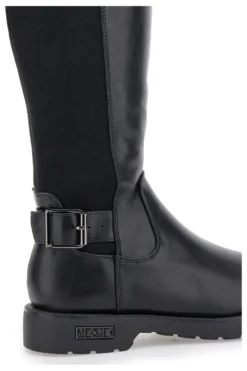 Stivali neri con fibbia laterale e fascia elastica ME & ME 3003