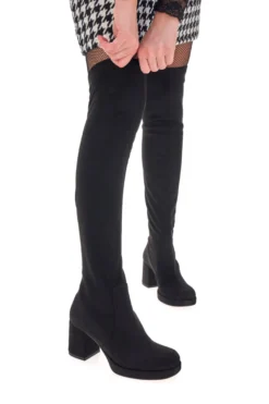 Stivali Neri da Donna spora il ginocchio Con Tacco Pittarello Couture 43105
