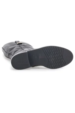 Stivali neri in pelle con fibbia Pittarello class LL2516