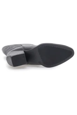 Stivali texani neri in vera pelle con tacco largo Pittarello Focus KI5496