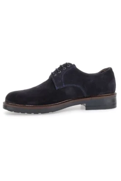 Stringate blu in pelle scamosciata Pittarello 600