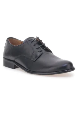 Stringate Classiche Nere con Tomaia in Pelle Made in Italy PITTARELLO 402