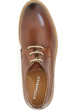 Stringate in Vera Pelle Pittarello 5208 Legno