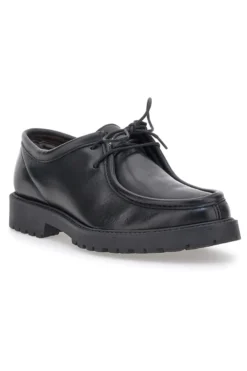 Stringate Nere in Vera Pelle Pittarello 1505