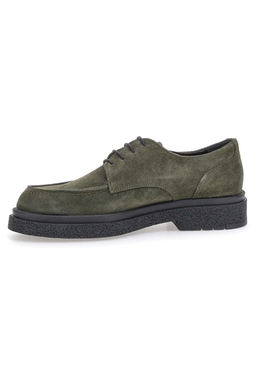 Stringato verde scamosciato PITTARELLO CLASS 510