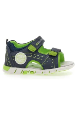 Superga Blaue und grüne First Steps Sandalen 83507