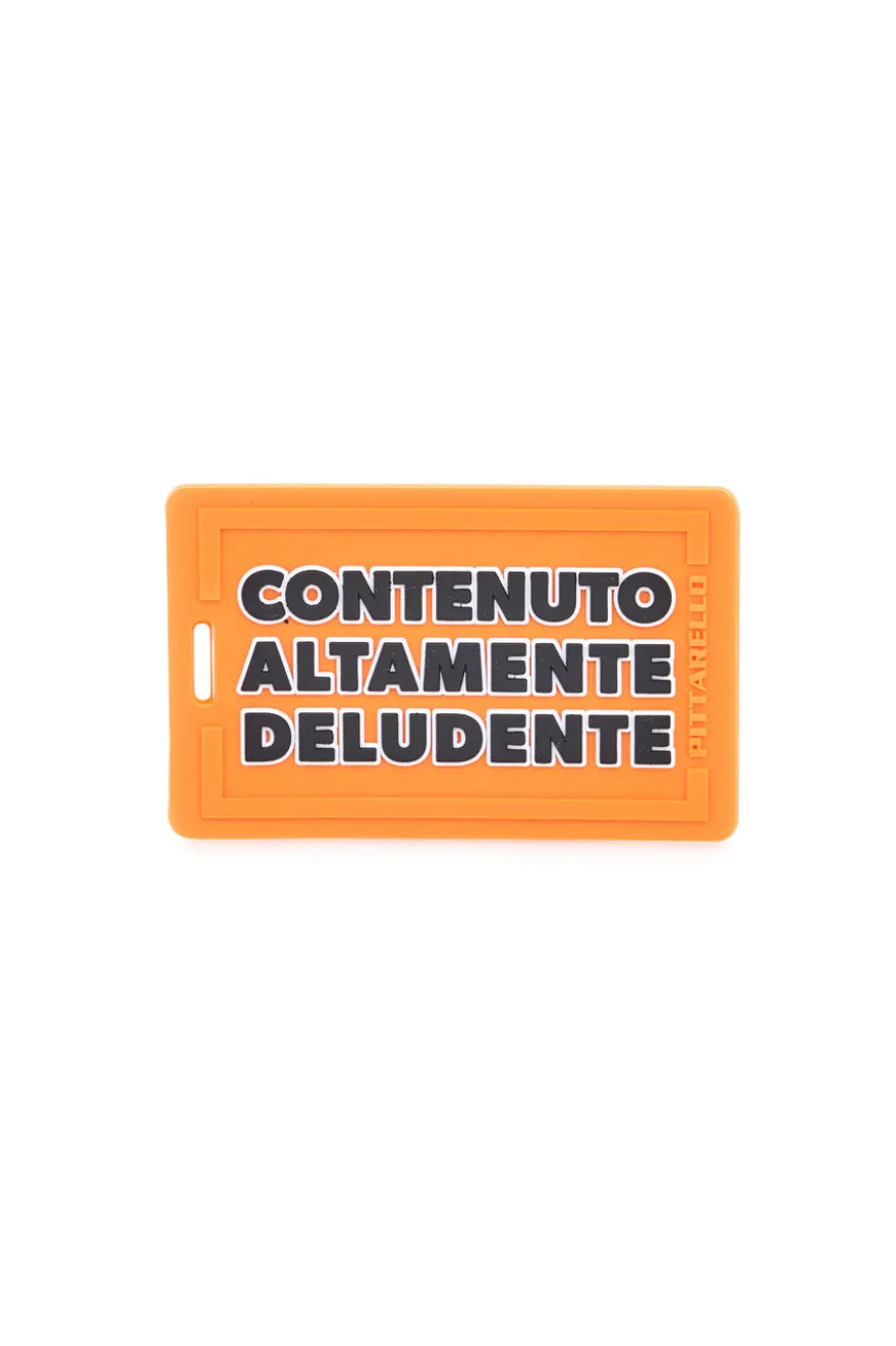Tag per Valigia Arancione "Contenuto Altamente Deludente " NAMETAG 6