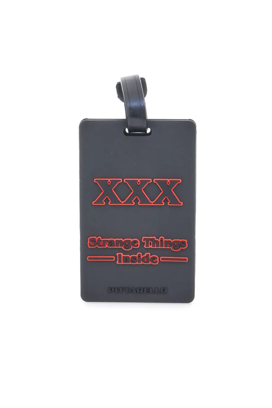 Tag per Valigia Nero e Rosso "Strange Things Inside" NAMETAG 4