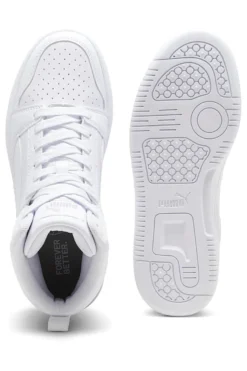 Total weiße Rebound V6 Mid Puma Jr High-Top-Sneaker