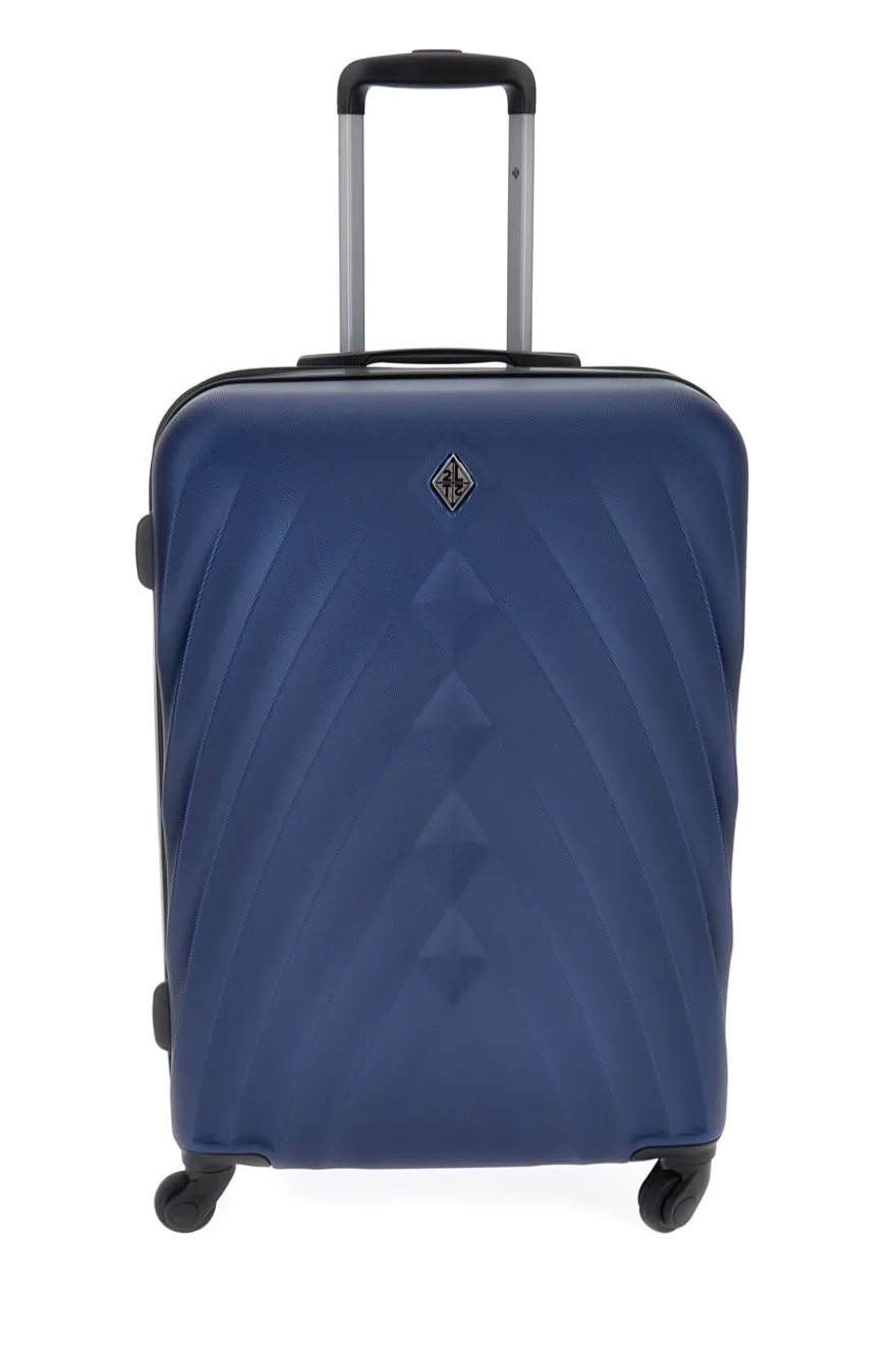 Trolley blu rigido medio 4 ruote 2T2L 155/M