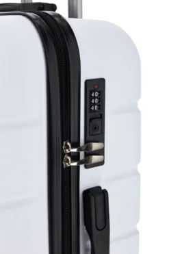 Trolley grande bianco rigido con 4 ruote 2T2L156/G